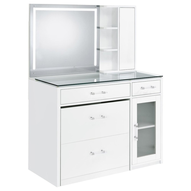 Flora 2-Drawer Vanity Set With LED Mirror