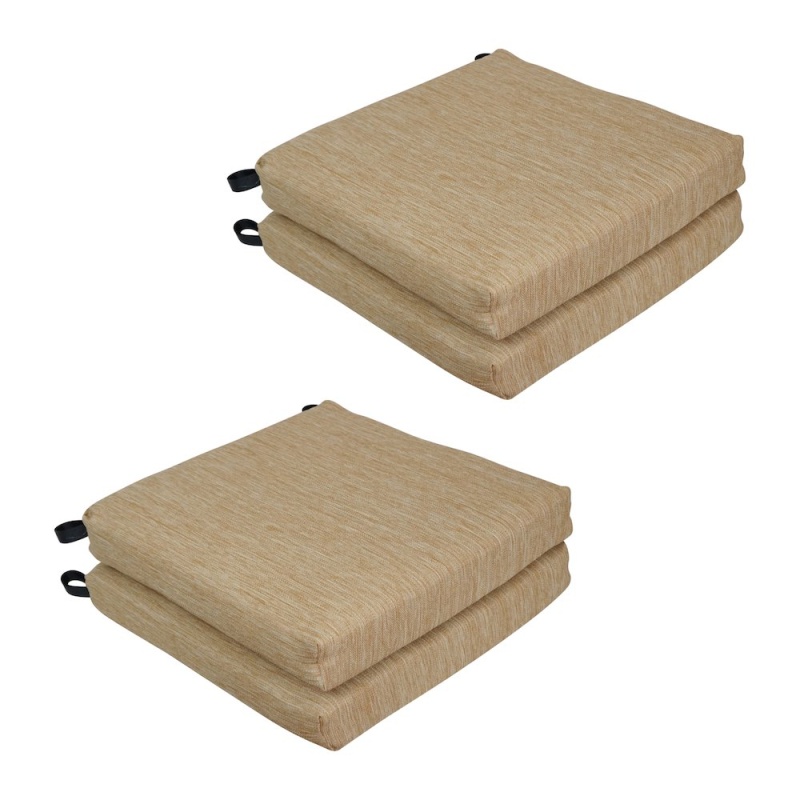 20-Inch by 19-Inch Premium Olefin Outdoor Chair Cushions, Set of 4