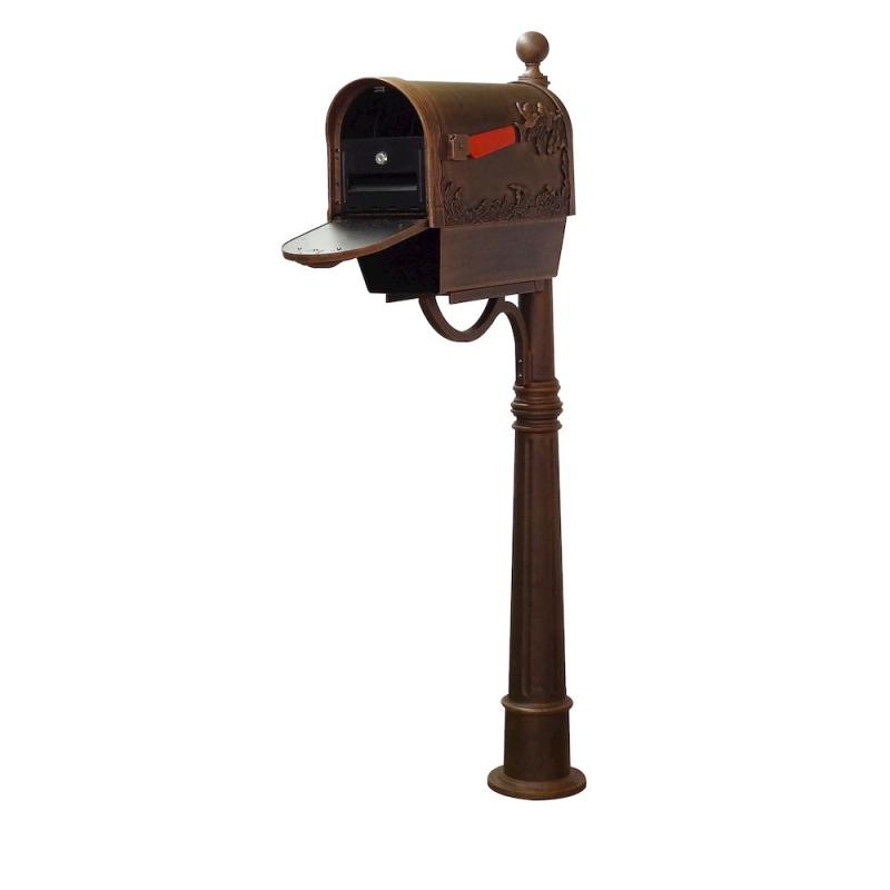 Hummingbird Curbside Mailbox With Newspaper Tube