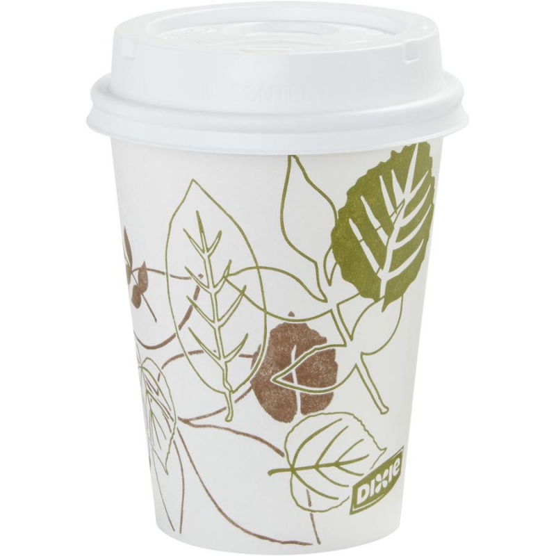 Dixie Pathways 8 Oz Paper Hot Cups By Gp Pro - 25 / Pack - 20 / Carton - White - Paper - Hot Drink, Beverage