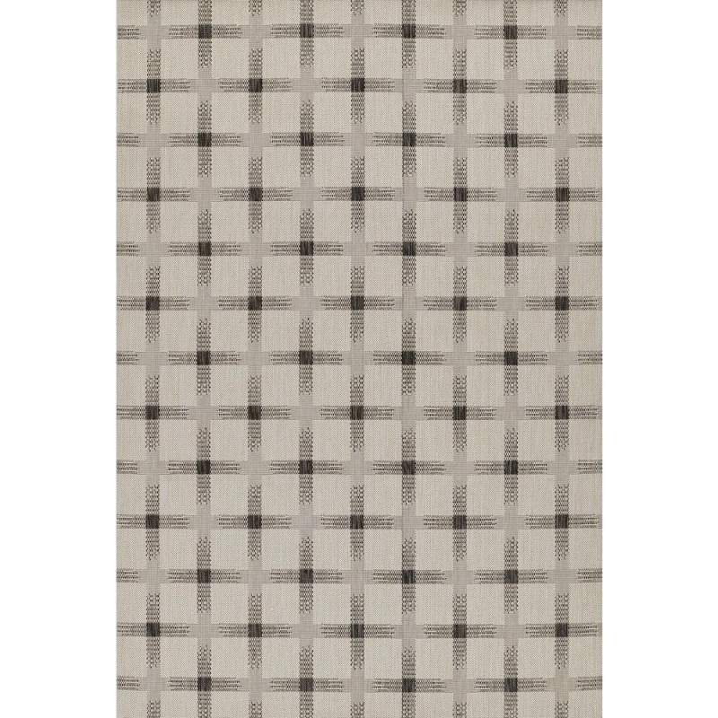 Contemporary Rectangle Area Rug, Ivory, 8' X 10'