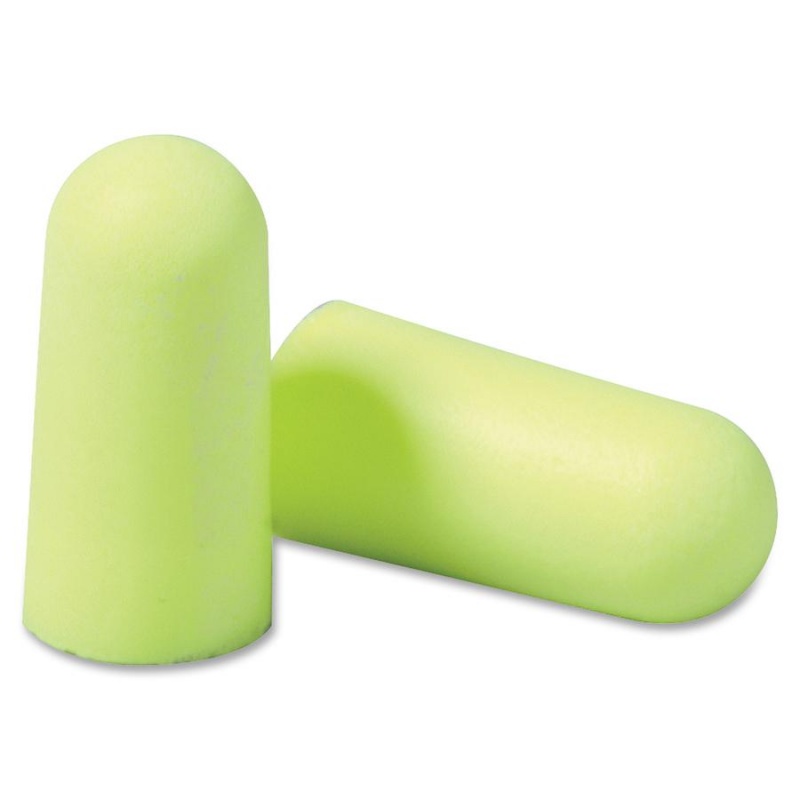 E-A-R Soft Neons Uncorded Earplugs - Noise Protection - Foam, Polyurethane - Neon Yellow - Comfortable, Uncorded, Disposable - 1 / Box