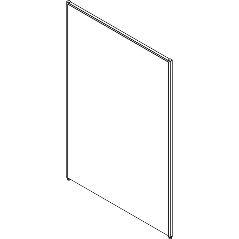 Lorell Gray Fabric Panels - 48.4" Width X 71" Height - Steel Frame - Gray - 1 Each