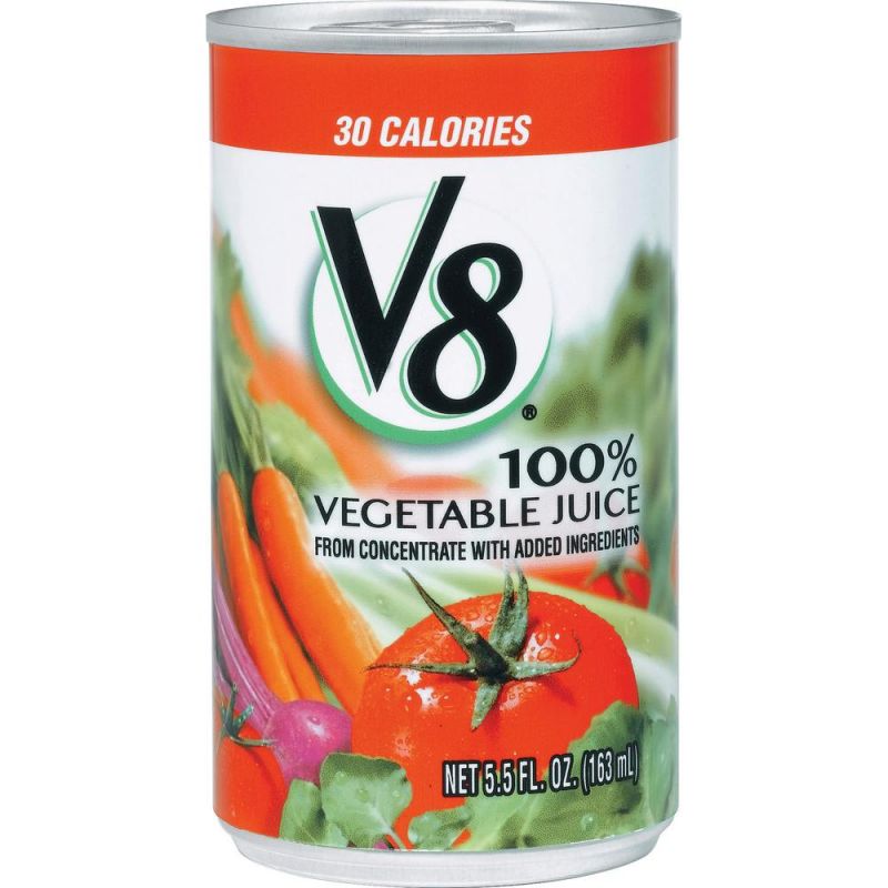 V8 Original Vegetable Juice - Ready-To-Drink - Vegetable Flavor - 5.50 Fl Oz (163 Ml) - Can - 48 / Carton