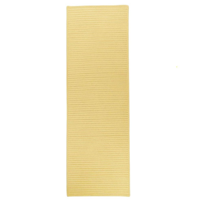 Reversible Flat-Braid (Rect) Runner - Yellow 2'4"X5'