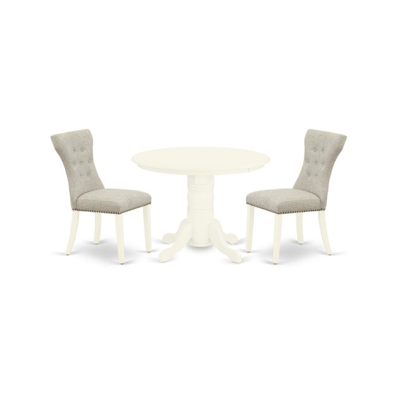Dining Room Set Linen White, Shga3-Whi-35