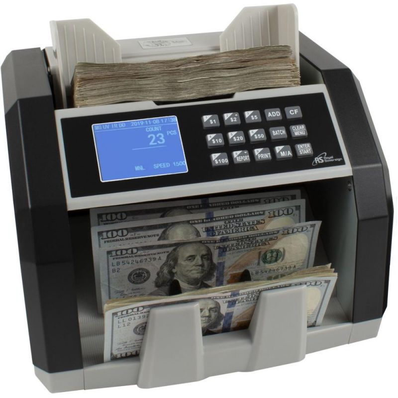 Hopper Rbc Royal Sovereign High Speed Currency Counter With Value Counting ...