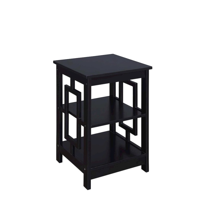 Town Square End Table With Shelves