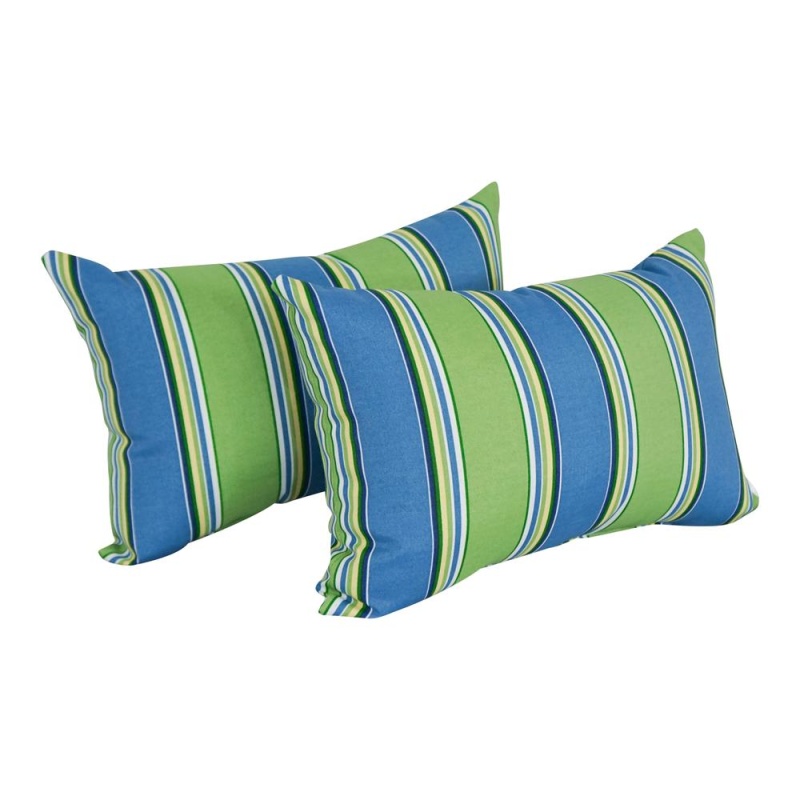 12 x 20-Inch Rectangular Spun Poly Throw Pillows (Set of 2)