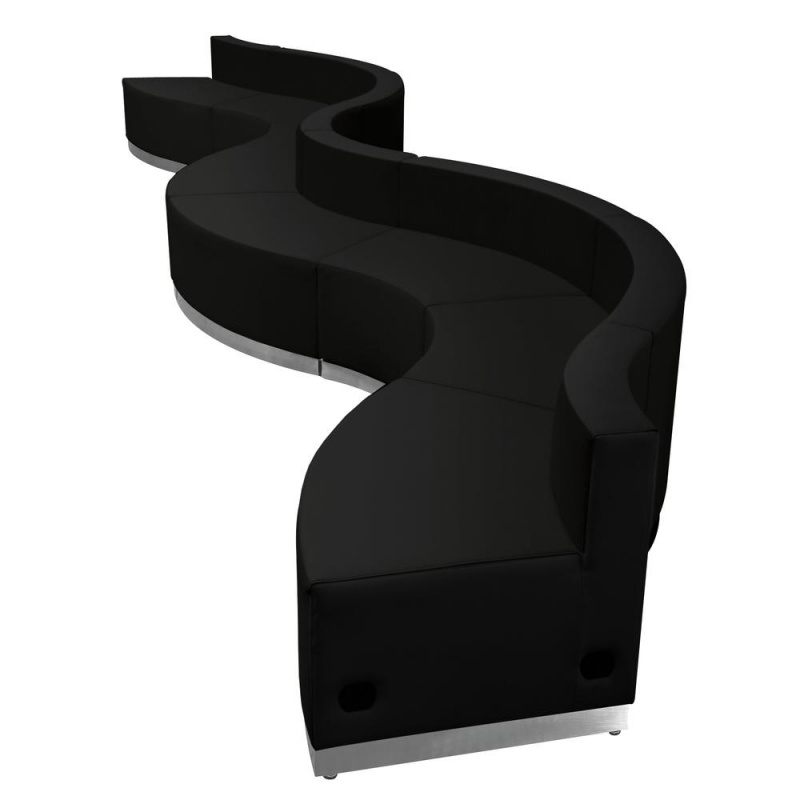 Hercules Alon Series Black Leathersoft Reception Configuration, 8 Pieces