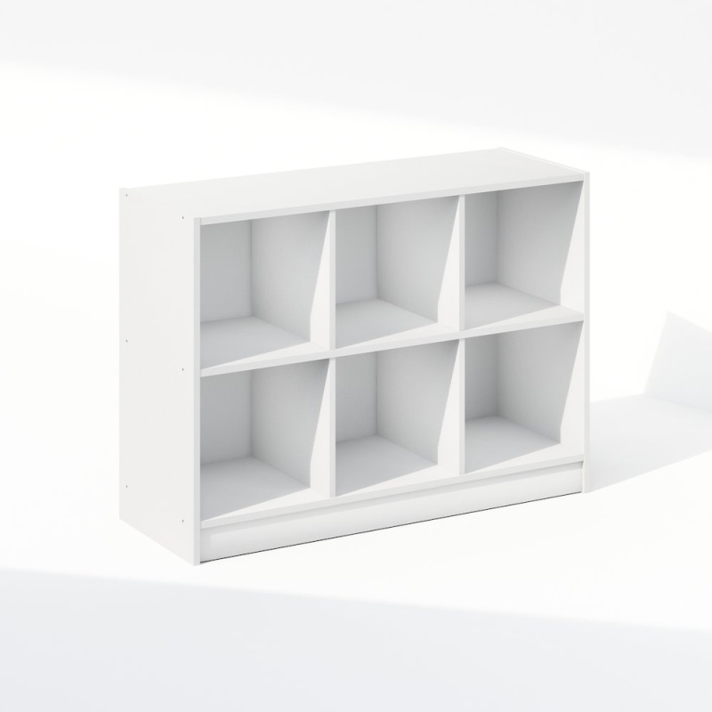 Basic 3x2 Cube Organizer Shelf Storage, Bookcase, White