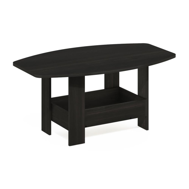 Simple Design Coffee Table With Storage Compartment, Espresso
