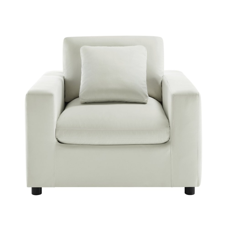 Casella Modern Armchair - Ivory