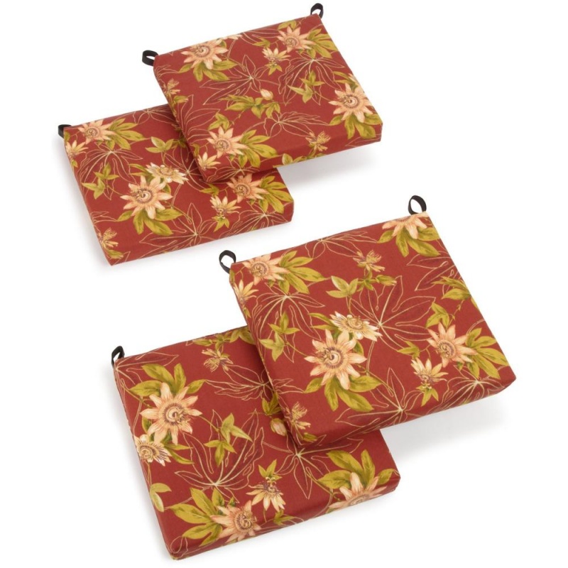 20-Inch by 19-Inch Spun Polyester Chair Cushion Set of Four