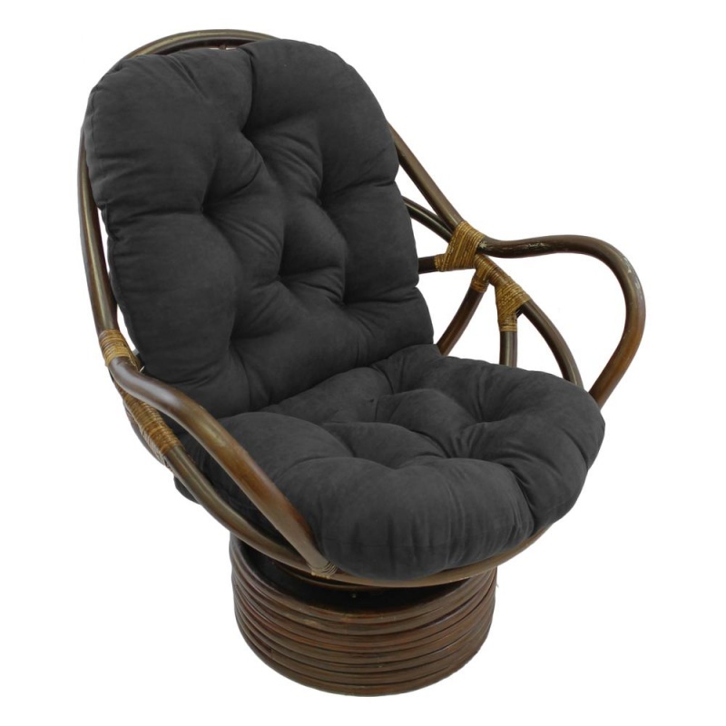 48-Inch By 24-Inch Solid Micro Suede Swivel Rocker Cushion