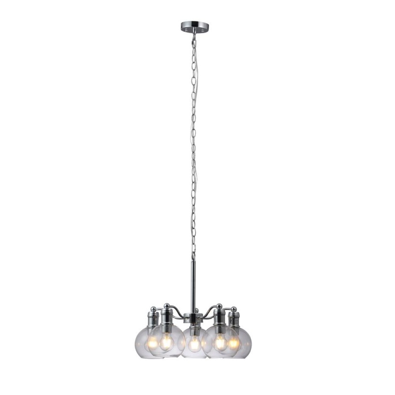 Chloe Lighting Wacian 5-Light Chrome Hanging Chandelier