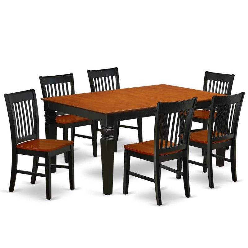 Dining Room Set Black & Cherry