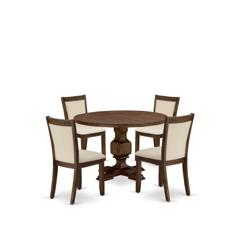 East West Furniture 5-Piece Dining Room Set