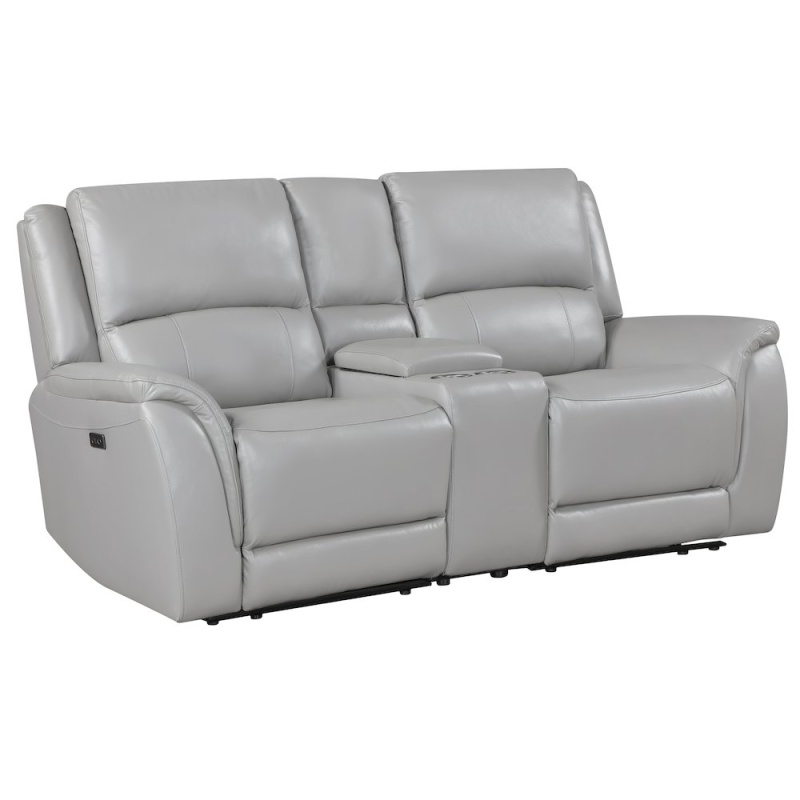 Alexandria Leather Power Reclining Console