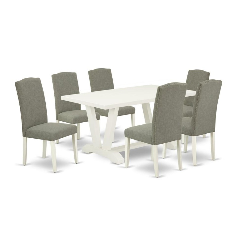 7-Piece Modern Dining Table Set