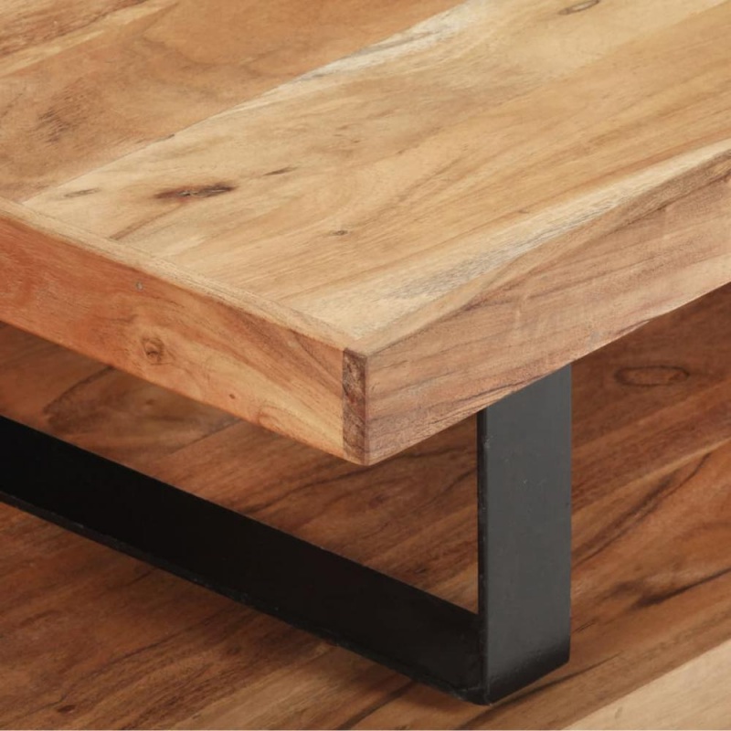 Vidaxl 2 Piece Coffee Table Set Solid Acacia Wood 0394