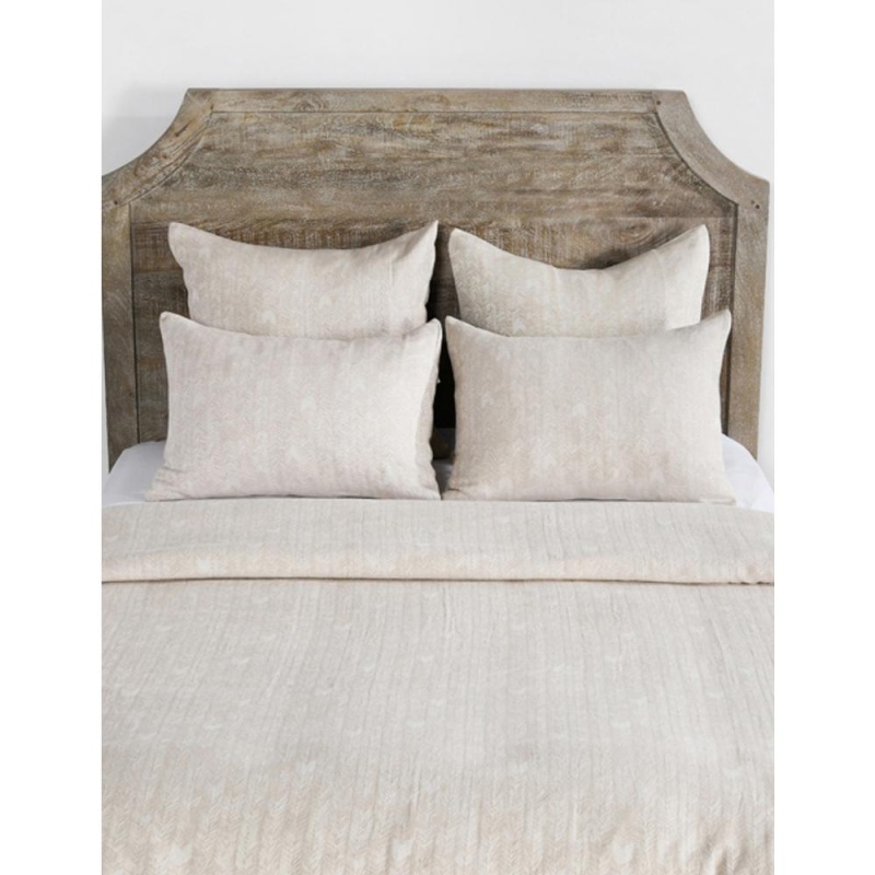 Lana 100% Cotton Embroidered Natural Standard Sham By Kosas Home