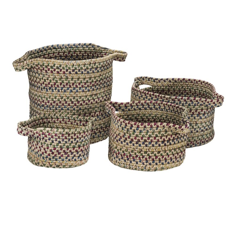 American Farmhouse Vintage 4-Piece Basket Set - Cashew
