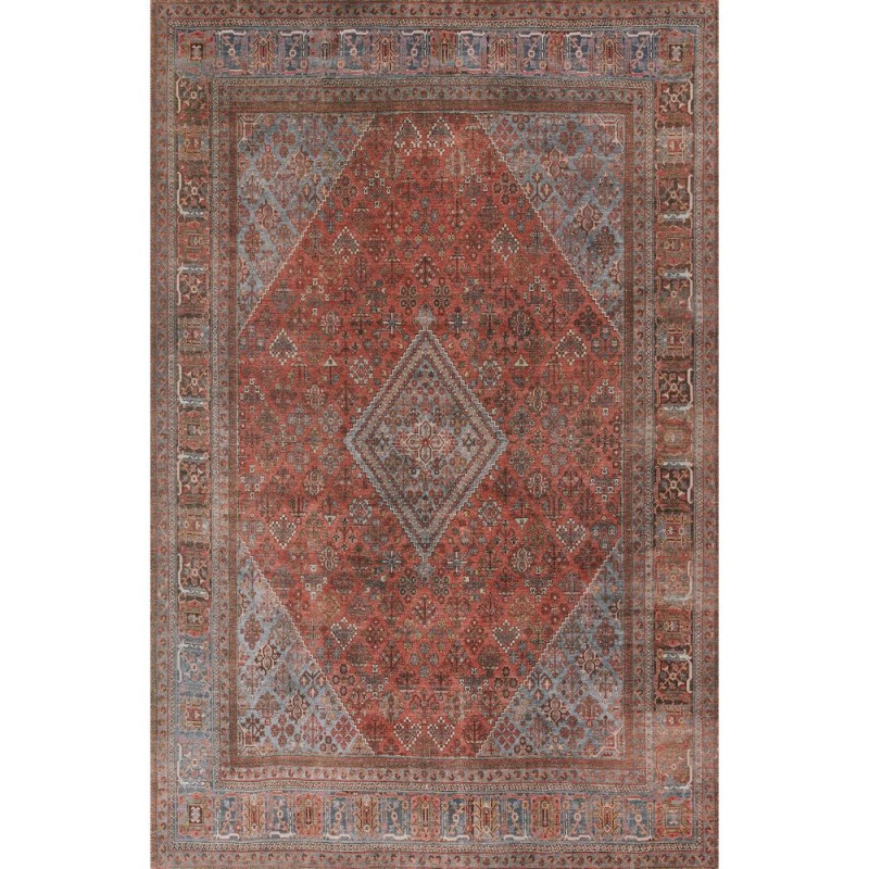 Traditional Rectangle Area Rug, Copper, 8'5" X 12'