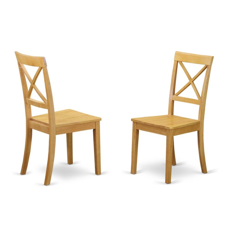 East West Furniture Dining Chair Oak