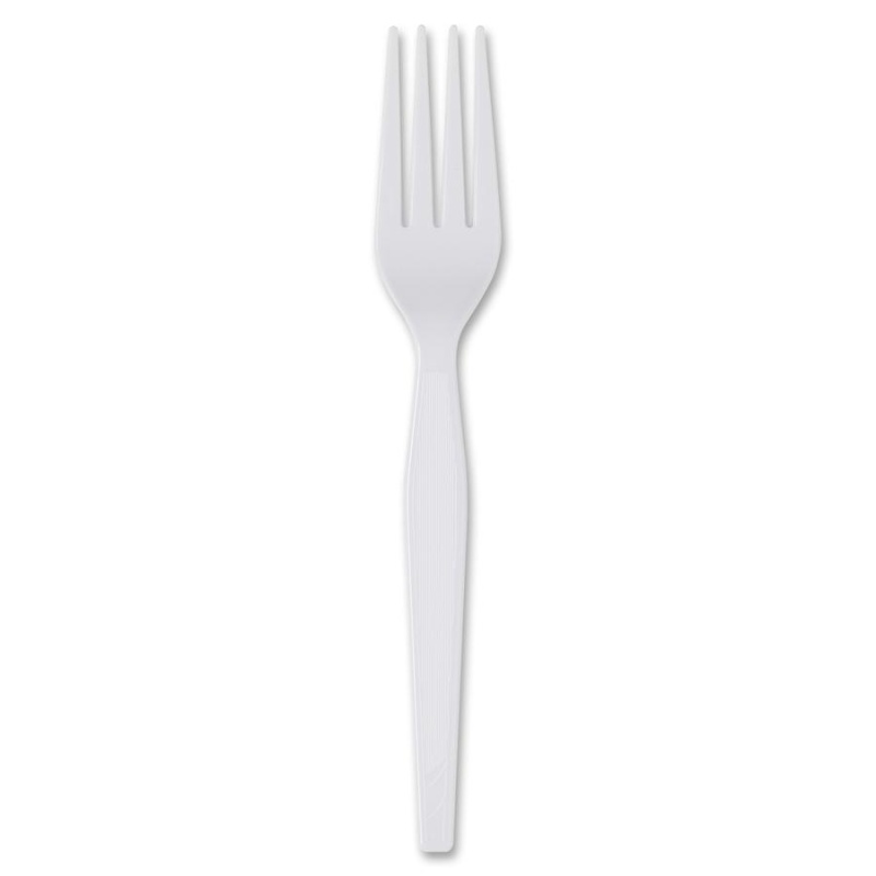 Dixie Heavyweight Plastic Forks, Clear, Pack of 1000