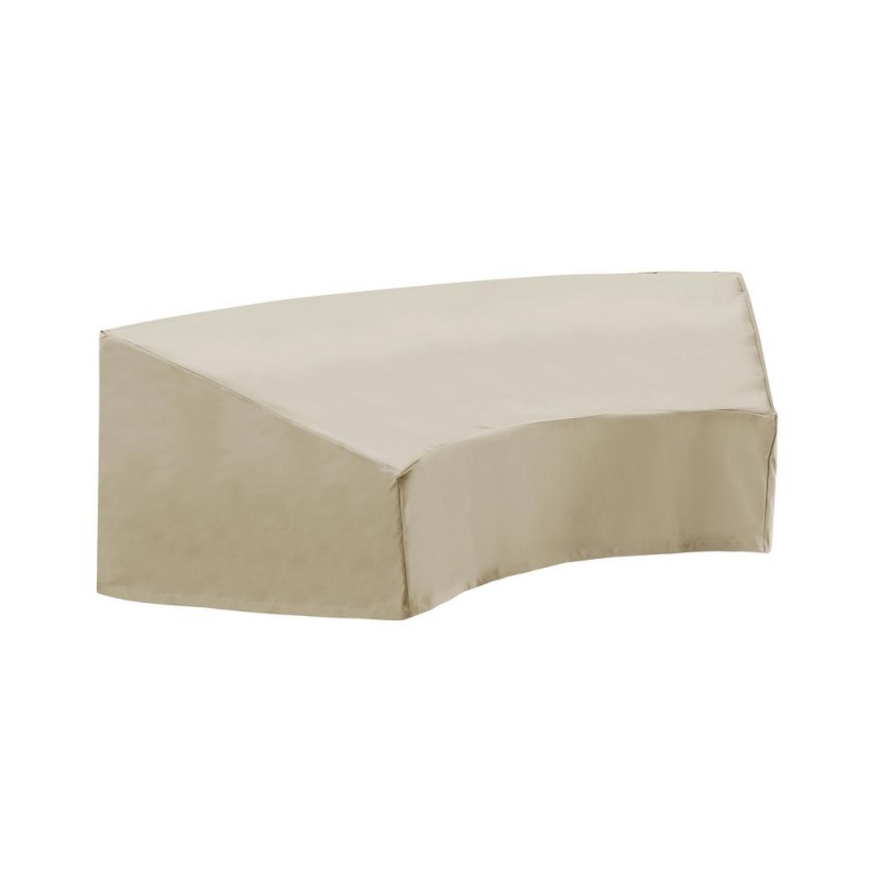 Outdoor Catalina Round Sectional Furniture Cover Tan