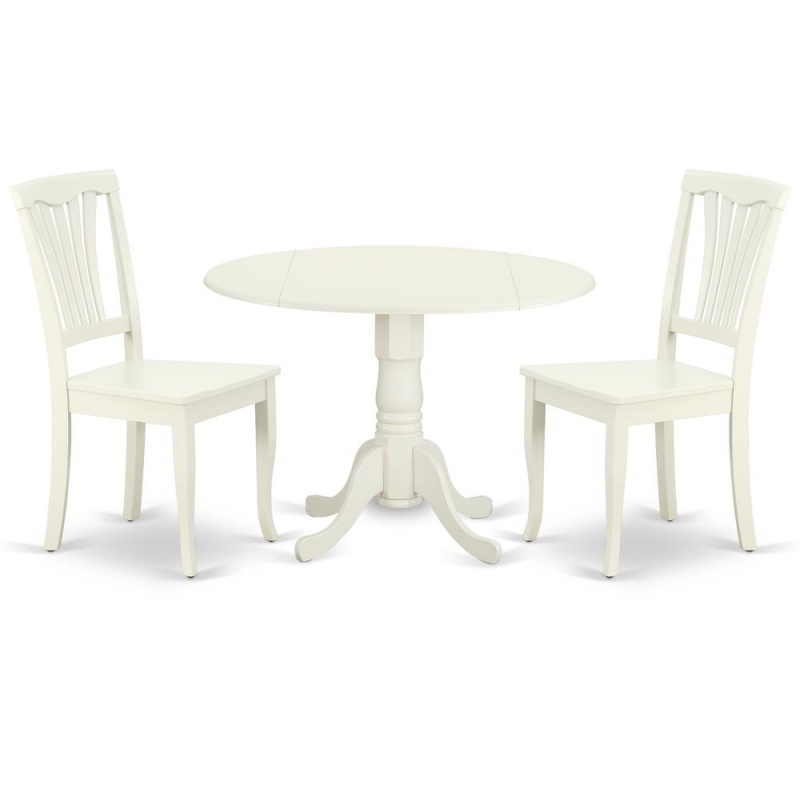 Dining Room Set Linen White, Dlav3-Lwh-w
