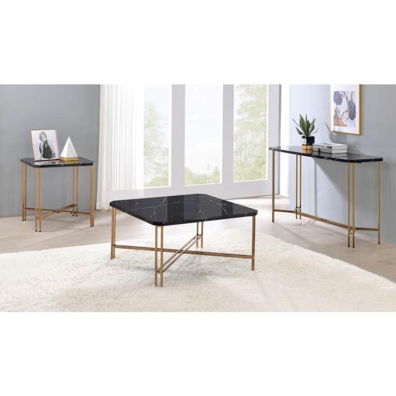 Daxton Faux Marble Top Sofa