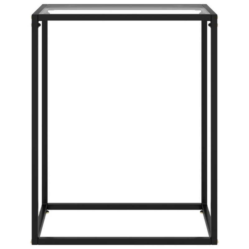 Vidaxl Console Table Transparent 23.6"X13.8"X29.5" Tempered Glass 2803