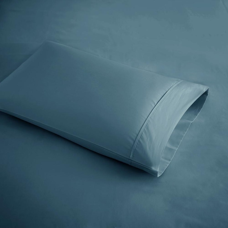 600 Thread Count Cooling Cotton Blend 4 Pc Sheet Set, Teal Color