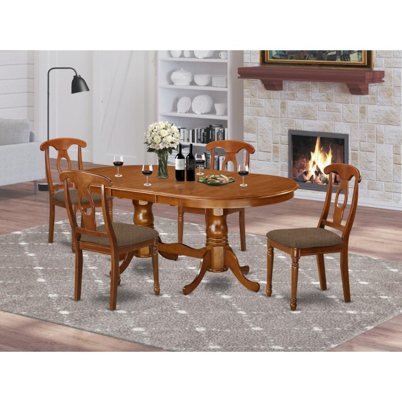 5 Pc Dining Room Set-Dining Table And 4 Dinette Chairs