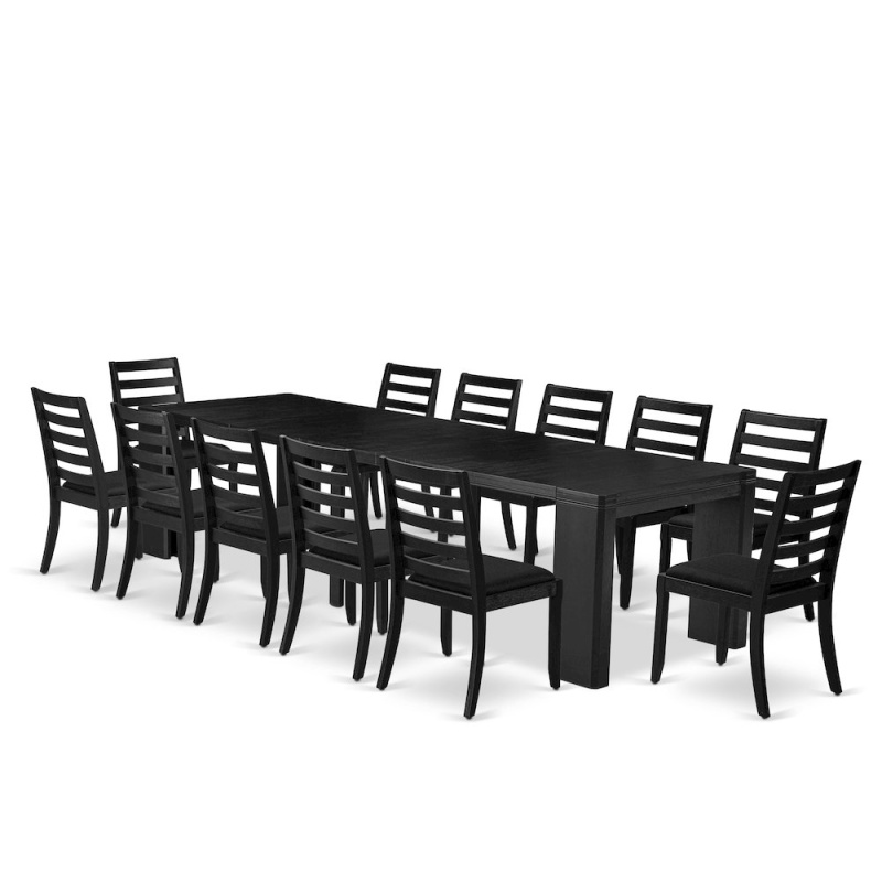13-Piece Modern Dining Room Table Set
