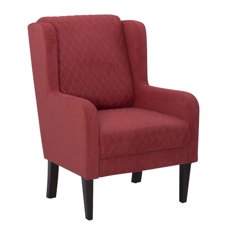 Jerika Wingback Accent Chair Red