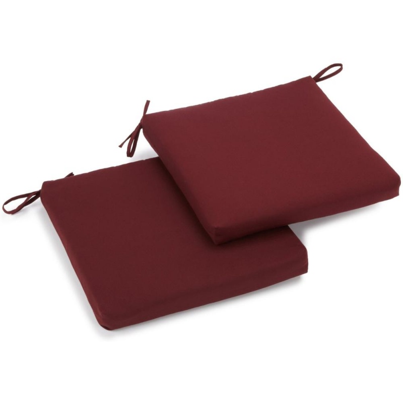 20-Inch By 19-Inch Twill Chair Cushion (Set Of Two)
