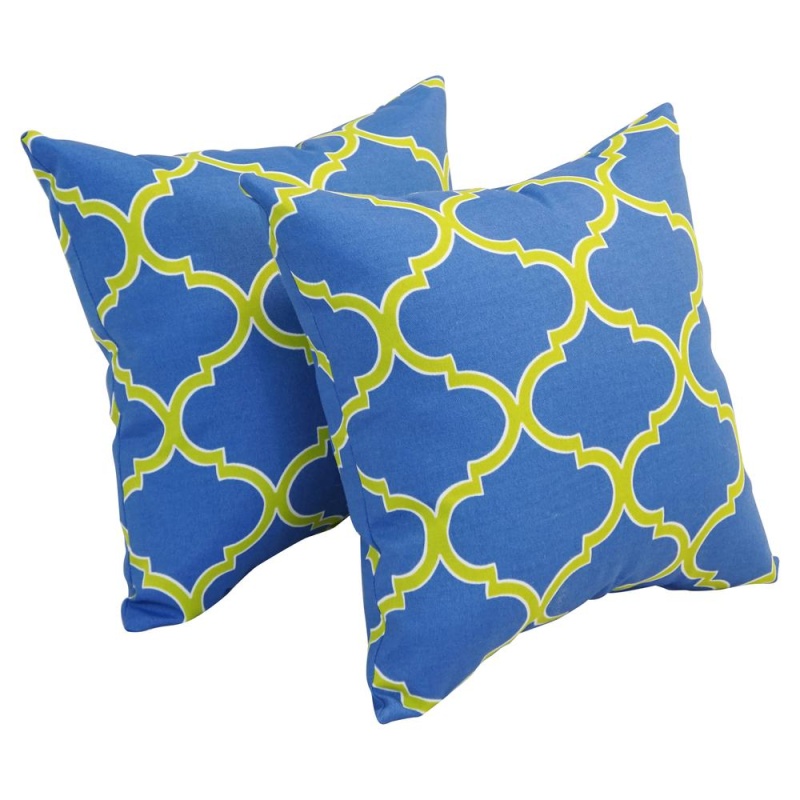 17-Inch Square Polyester Outdoor Throw Pillows (Set Of 2) 9910-S2-Od-150