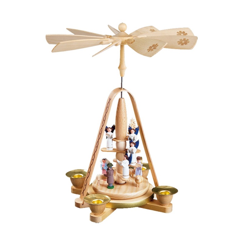 Richard Glaesser Pyramid – Nativity Scene and Angels
