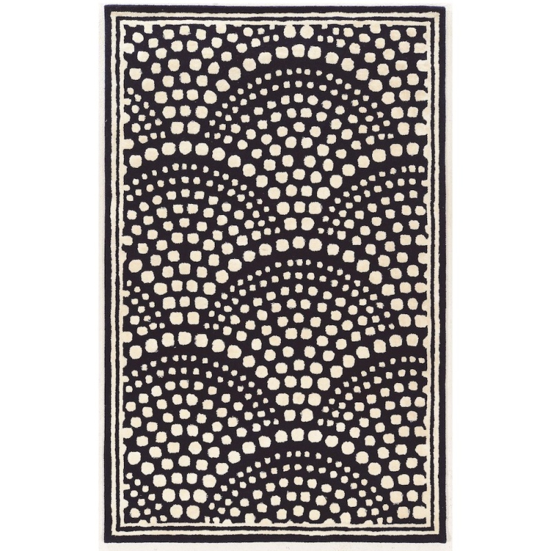 Aspire Wool Scallop Navy & White 8X11, Rug
