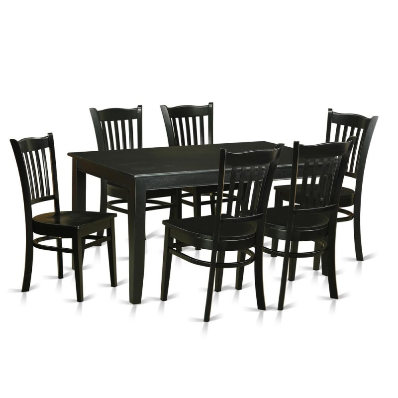 7 Pc Dining Room Sets -Kitchen Dinette Table And 6 Kitchen Chairs