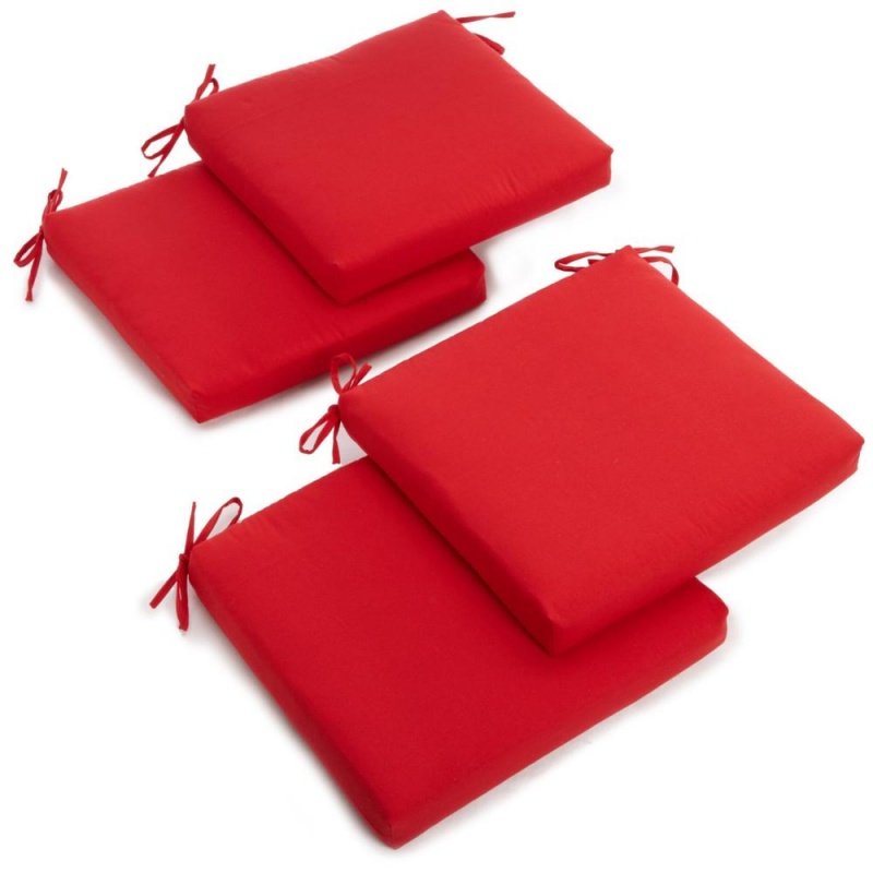 20-Inch by 19-Inch Twill Chair Cushion Set of Four