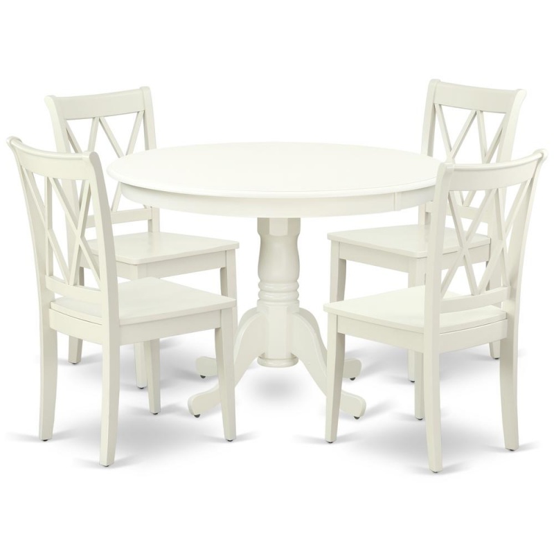 Dining Room Set Linen White, Hlcl5-Lwh-w