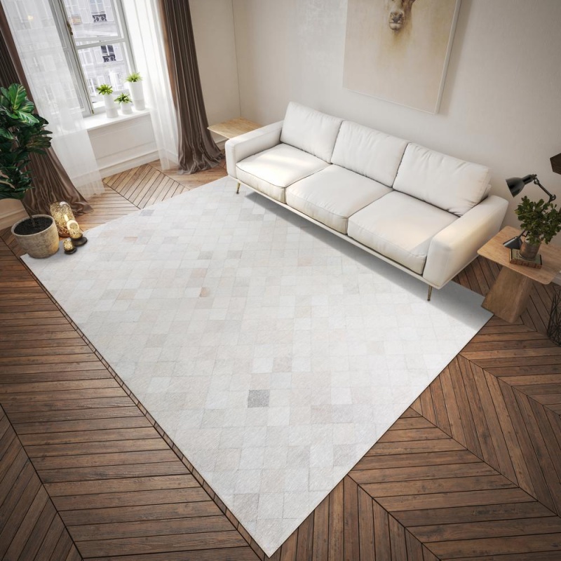Laredo Ivory Animal Patchwork 3' X 5' Area Rug Ivory Alr32