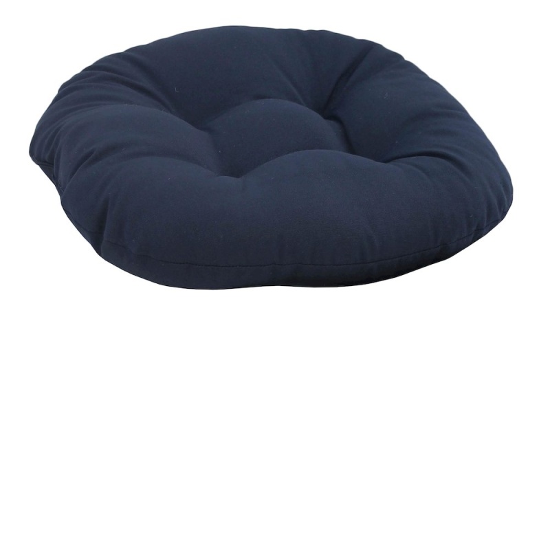 18 Inch Round Solid Twill Footstool Cushion 93301-18In-Tw-Nv