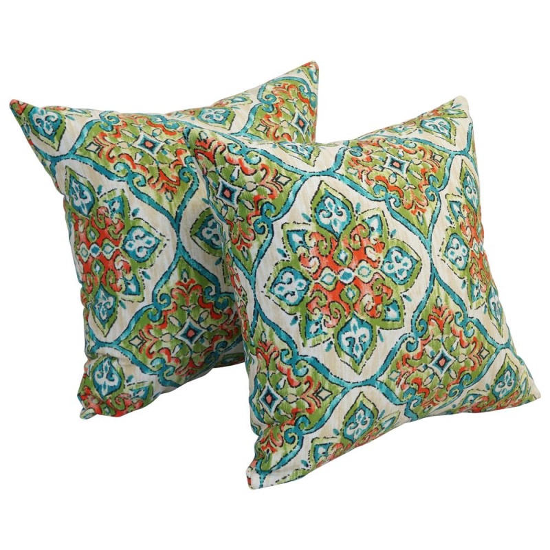 17-Inch Square Polyester Outdoor Throw Pillows (Set Of 2) 9910-S2-Od-190