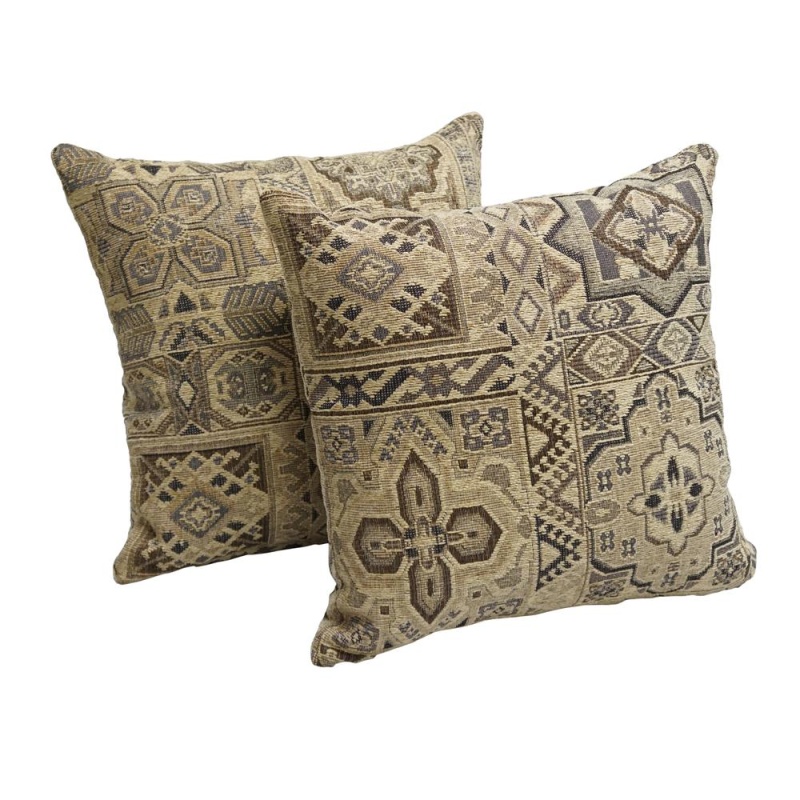 17-Inch Tapestry Throw Pillows With Inserts (Set Of 2) 9910-S2-Zp-Id-047
