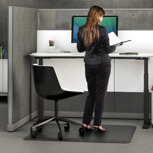 Deflecto Ergonomic Sit-Stand Chair Mat for Multi-surface